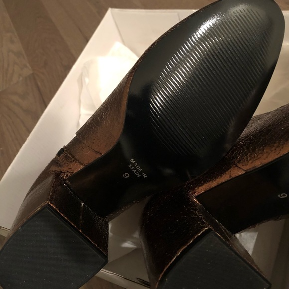 ‼️SOLD ‼️Steve Madden leather bronze bootie NIB - Picture 6 of 6